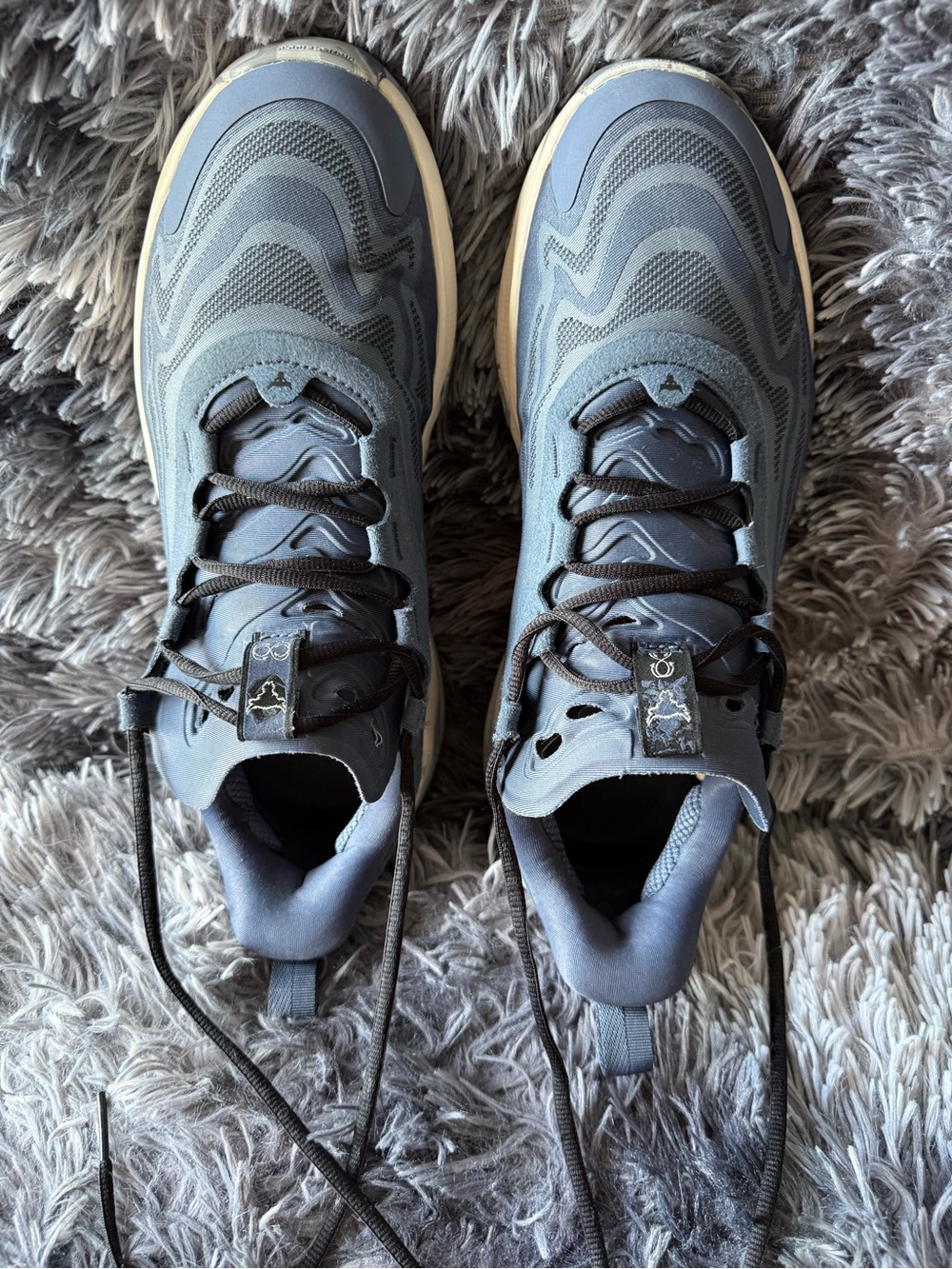Under Armour Men's Athletic Sneakers in Slate Blue and Cream